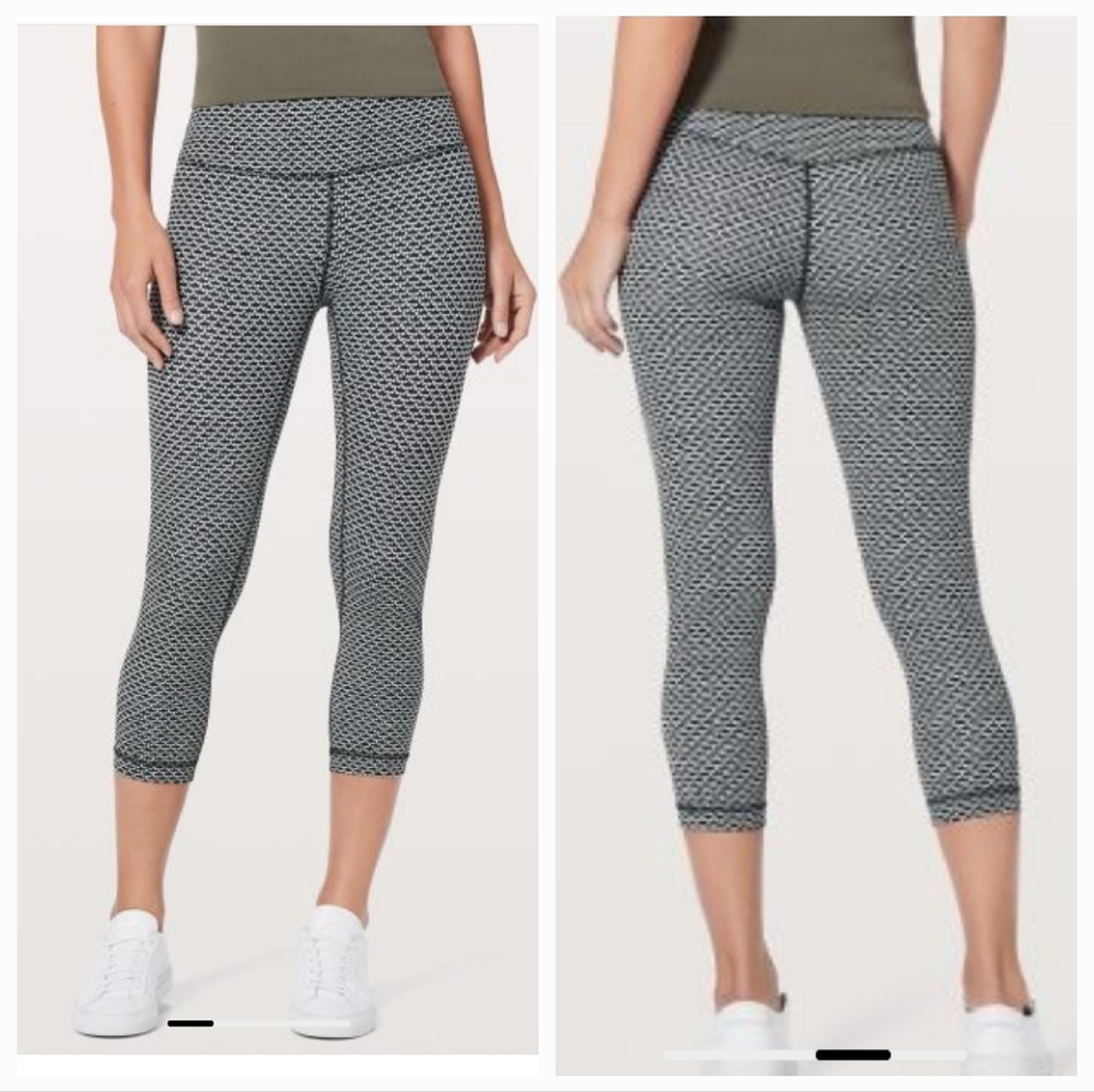LULULEMON HIGH RISE ALIGN CROPPED LEGGINGS, SIZE 10 - Picture 2 of 8